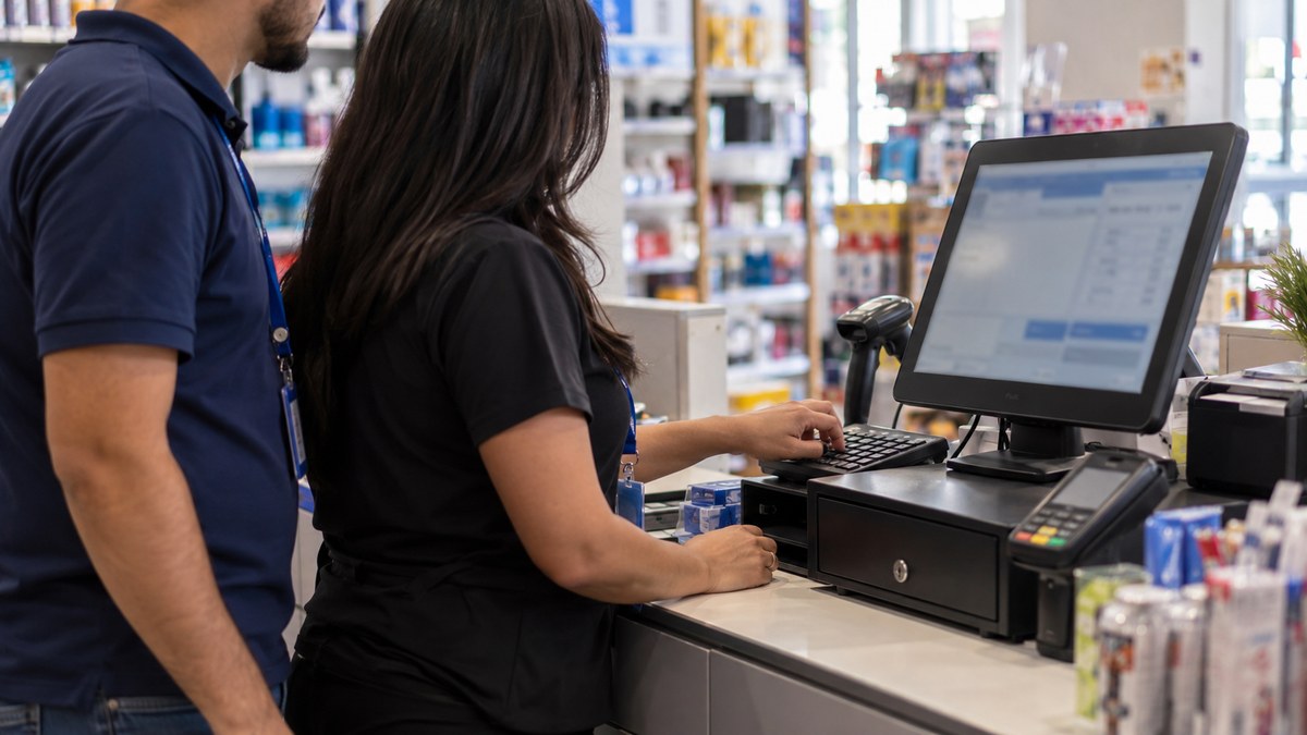 Gerente autorizando operação no caixa: como escolher sistema PDV com controle de acesso